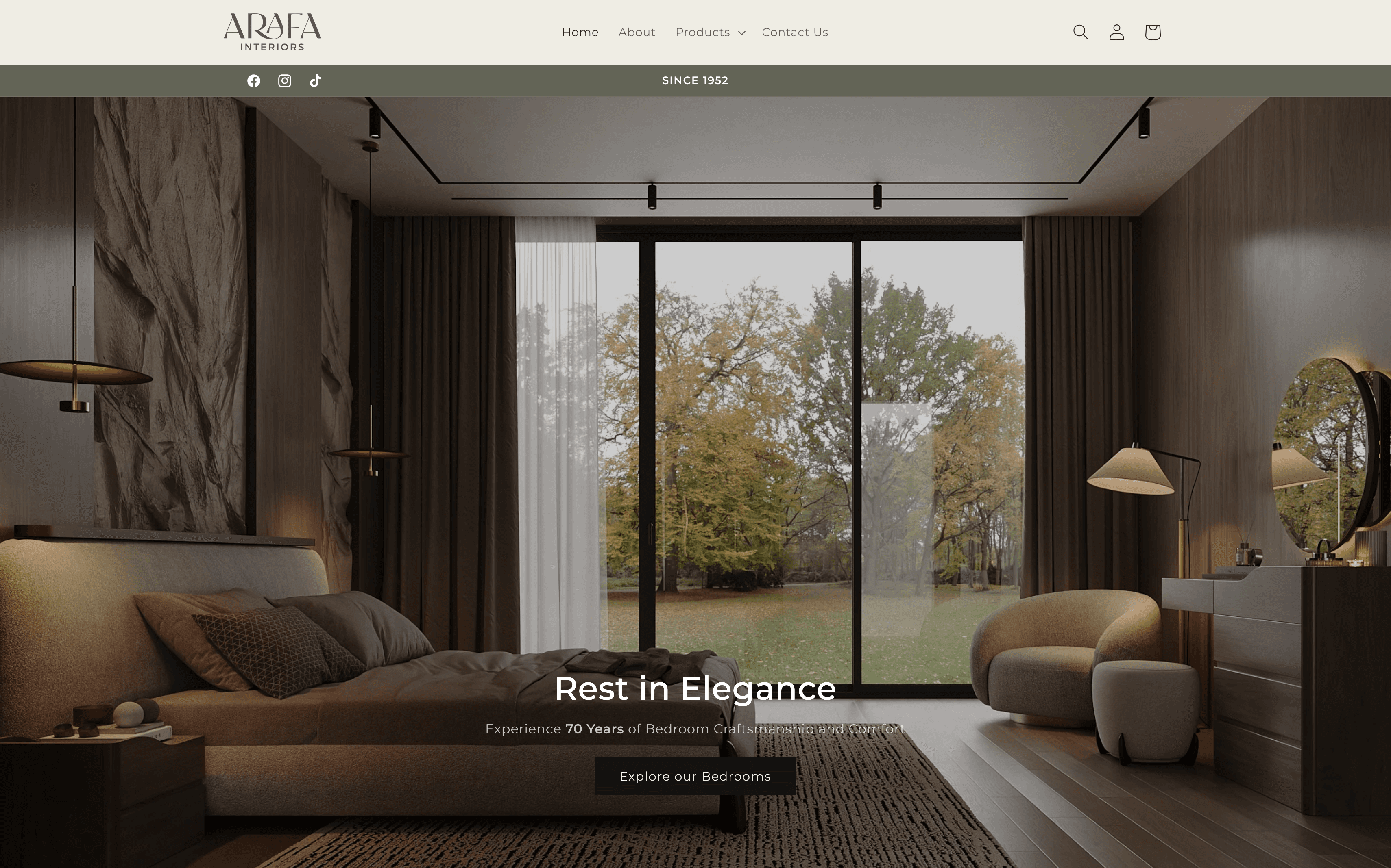 Arafa Interiors - E-commerce Website preview